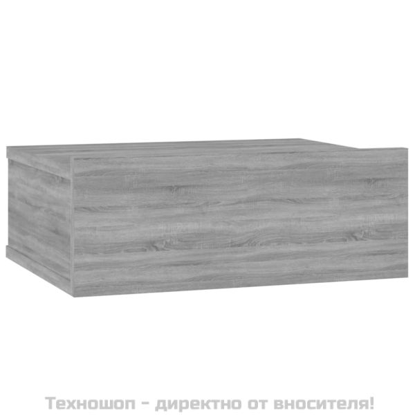 Плаващи нощни шкафчета 2 бр сив сонома 40x30x15 см инж. дърво