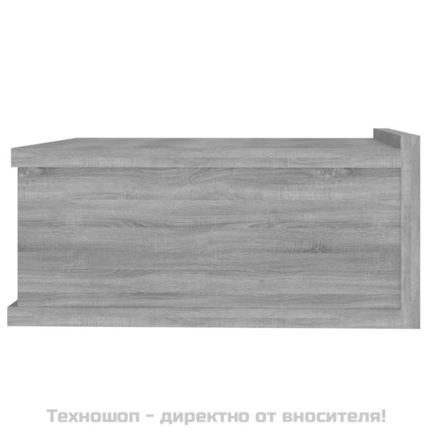 Плаващи нощни шкафчета 2 бр сив сонома 40x30x15 см инж. дърво