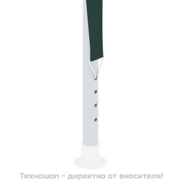 Професионална парти шатра със стени 2x2 м зелена 90 г/м²