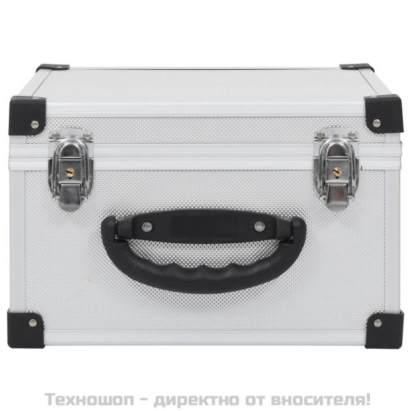 CD куфар за 40 диска, алуминий, ABS, сребрист