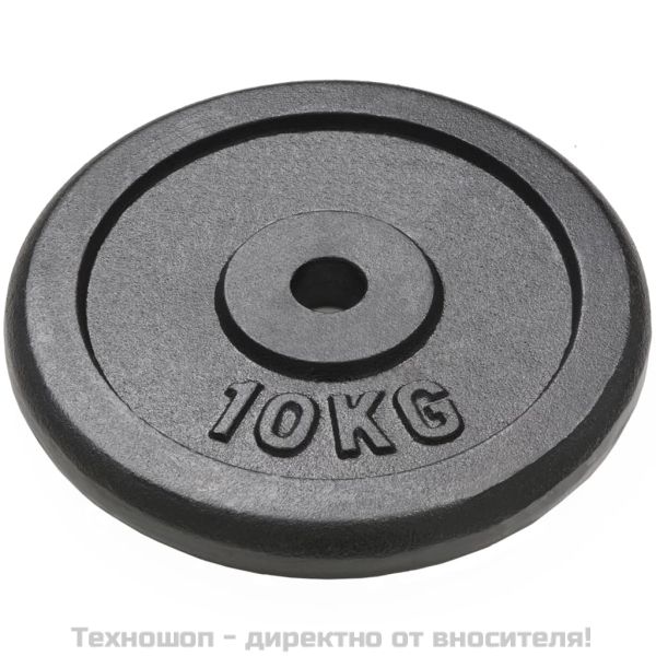 Дискове за тежести, 4 бр, 2x10 кг+2x5 кг, чугун