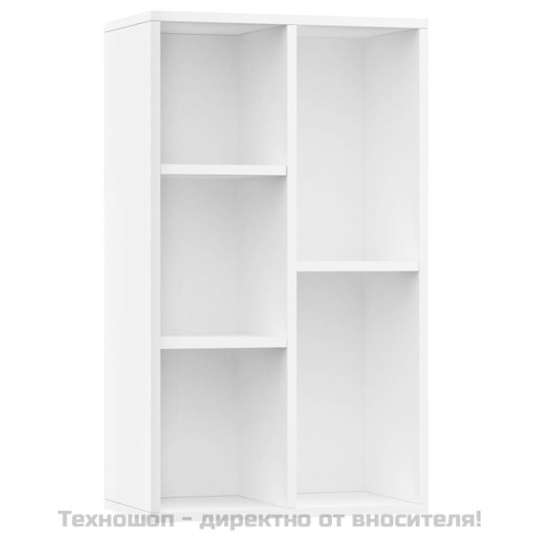 Библиотека/бюфет, бяла, 50x25x80 см, инженерно дърво