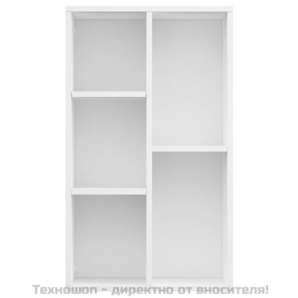 Библиотека/бюфет, бяла, 50x25x80 см, инженерно дърво