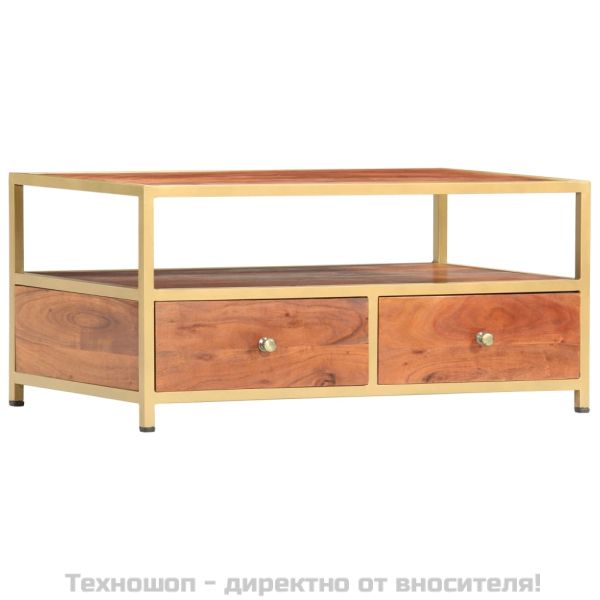 Маса за кафе, 90x50x40 см, акация масив