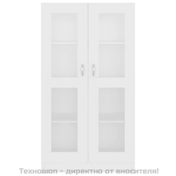 Шкаф витрина, бял, 82,5x30,5x150 см, ПДЧ