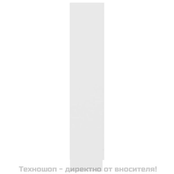 Шкаф витрина, бял, 82,5x30,5x150 см, ПДЧ