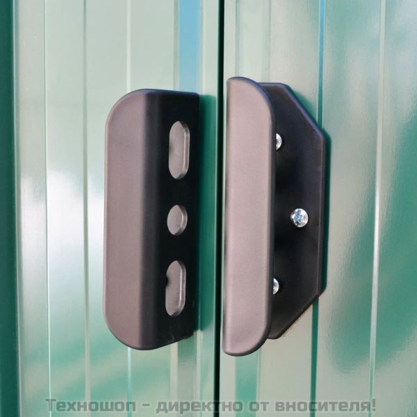 Градинска барака, зелена, метал