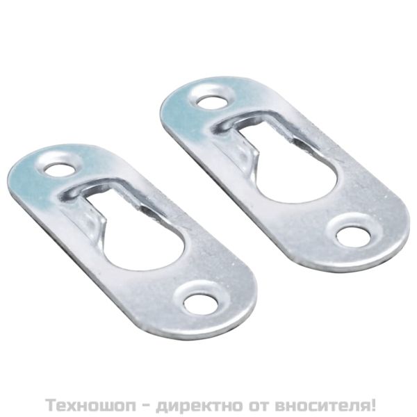 Нощни шкафчета за стена 2 бр силен бял гланц 40x30x15 см