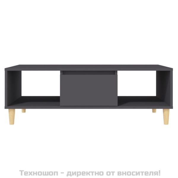 Маса за кафе, сива, 103,5x60x35 см, инженерно дърво