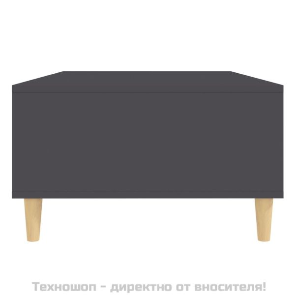 Маса за кафе, сива, 103,5x60x35 см, инженерно дърво