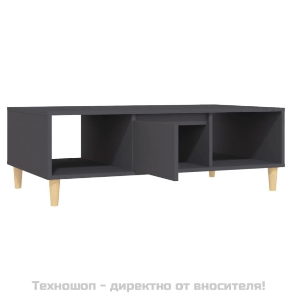 Маса за кафе, сива, 103,5x60x35 см, инженерно дърво