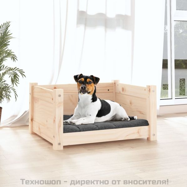 Кучешко легло 55,5x45,5x28 см, масивна борова дървесина