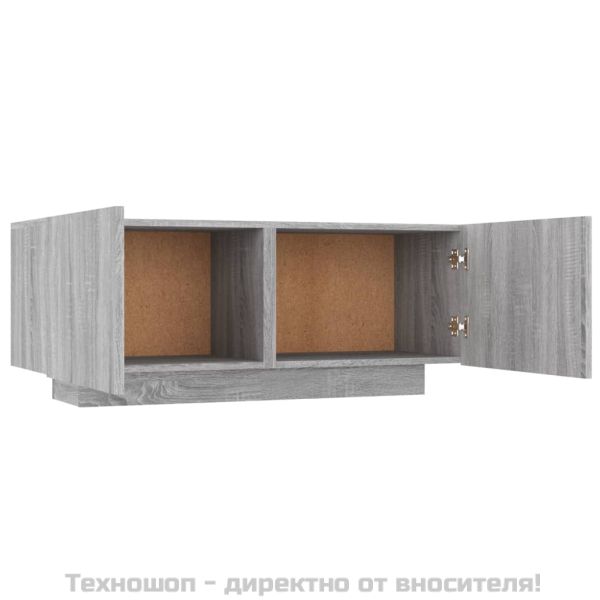 ТB шкаф, сив сонома, 100x35x40 см, инженерно дърво