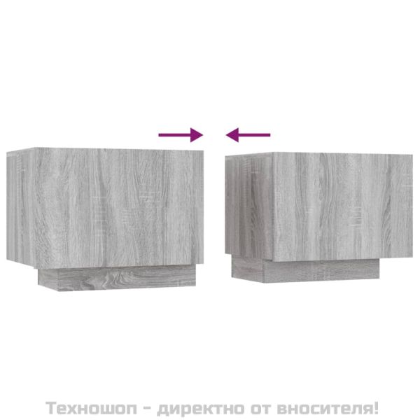 ТB шкаф, сив сонома, 100x35x40 см, инженерно дърво