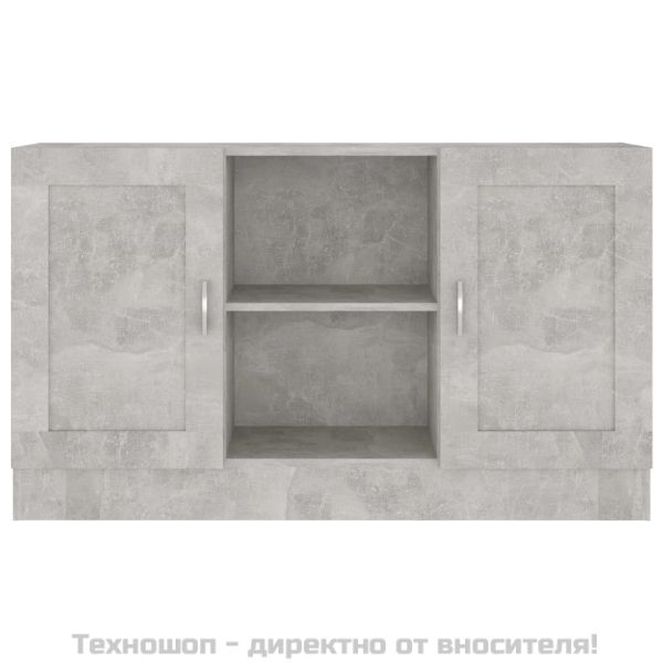Бюфет, бетонно сив, 120x30,5x70 см, ПДЧ