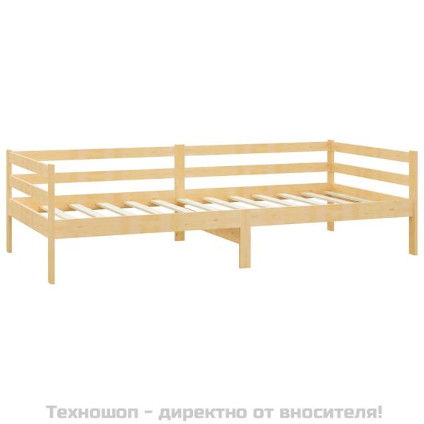 Дневно легло, борово дърво масив, 90x200 см