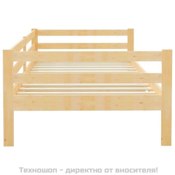 Дневно легло, борово дърво масив, 90x200 см