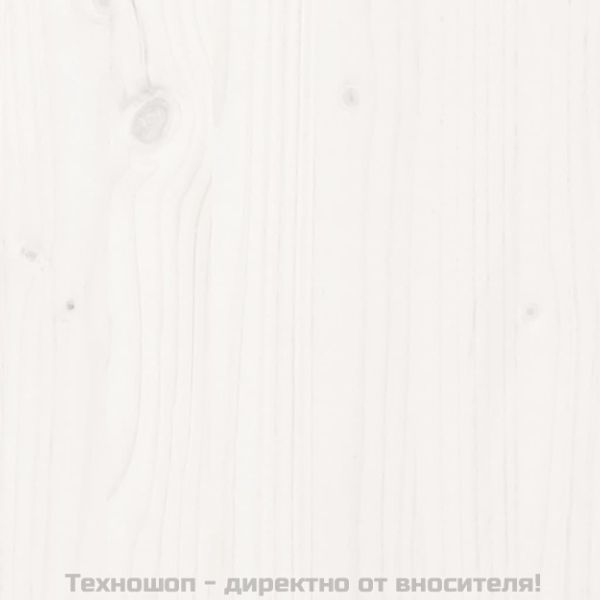 Рамка за легло, бор масив, 120x190 см, бяла, Small Double