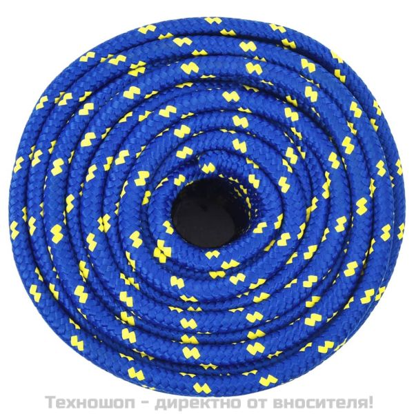 Въже за лодка синьо 12 мм 100 м полипропилен