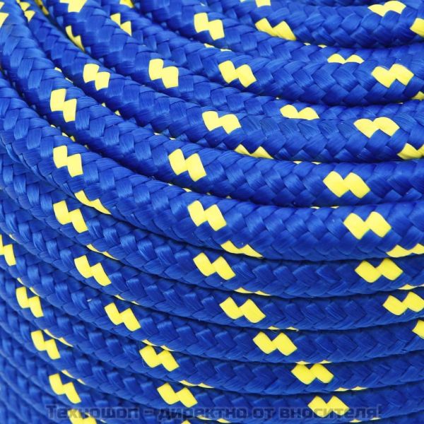 Въже за лодка синьо 12 мм 100 м полипропилен