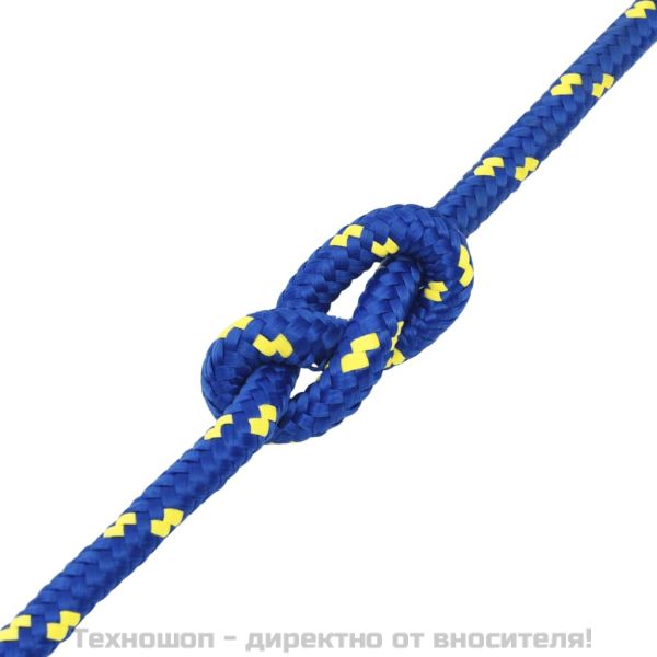 Въже за лодка синьо 12 мм 100 м полипропилен