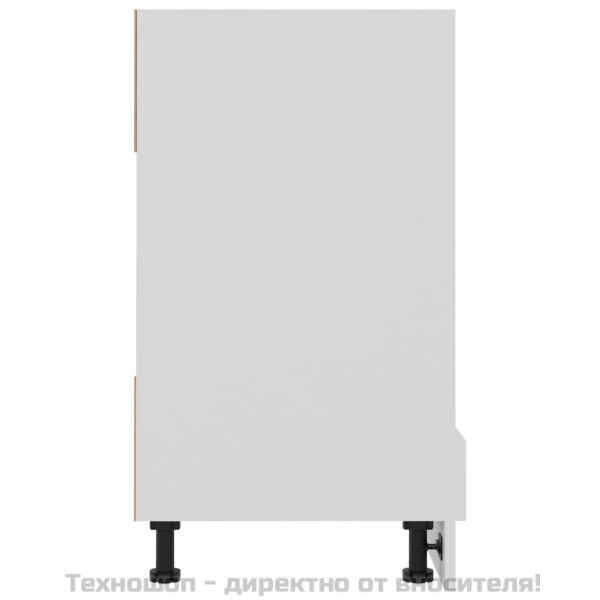 Шкаф за фурна "Рига", бял, 60x46x81,5 см, инженерно дърво