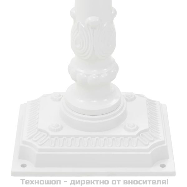 Алуминиева пощенска кутия на стойка винтидж неръждаема бяла