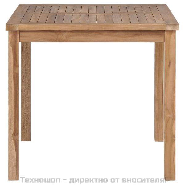 Градинска маса 80x80x77 см тиково дърво масив