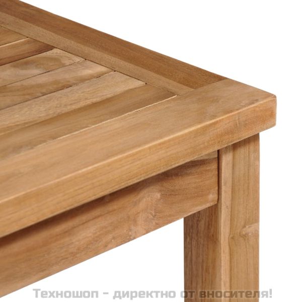Градинска маса 80x80x77 см тиково дърво масив