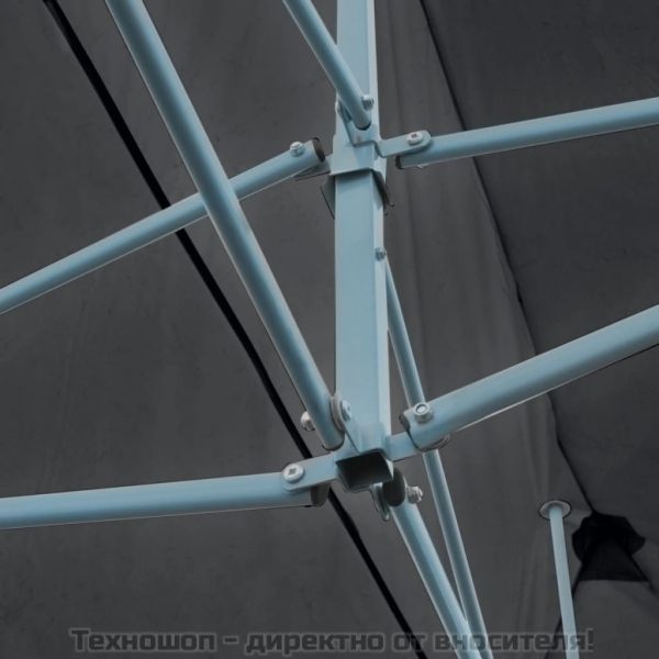 Сгъваема парти шатра със странични стени, 3x6 м, антрацит