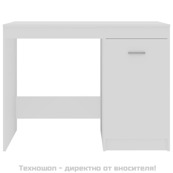 Бюро, бяло, 100x50x76 см, инженерно дърво