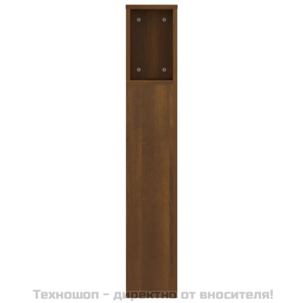 Табла за легло тип шкаф, кафяв дъб, 140x18,5x104,5 см