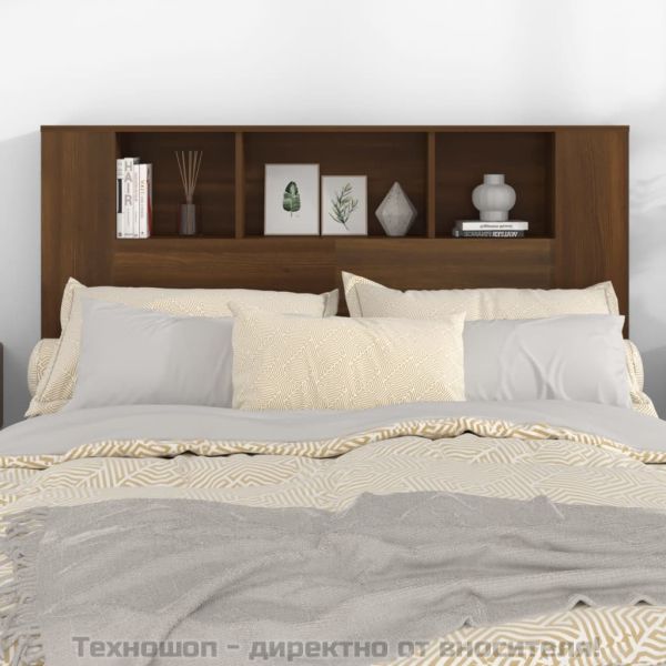 Табла за легло тип шкаф, кафяв дъб, 140x18,5x104,5 см