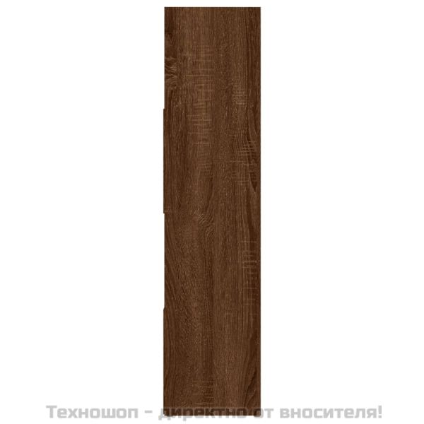 Библиотека/разделител за стая, кафяв дъб, 105x24x102 см