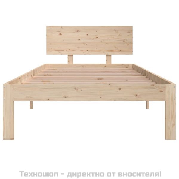 Рамка за легло, борово дърво масив, 90х200 см
