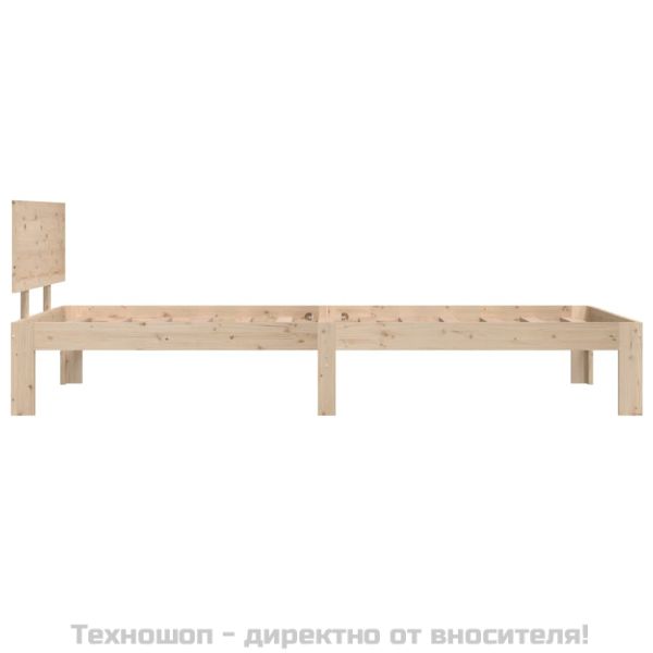 Рамка за легло, борово дърво масив, 90х200 см