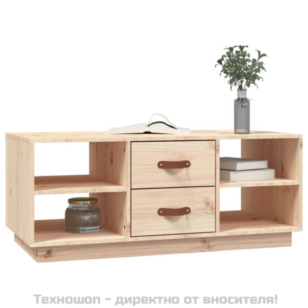 Кафе маса, 100x50x41 см, борово дърво масив