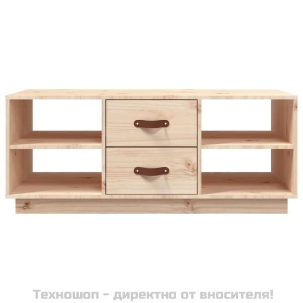 Кафе маса, 100x50x41 см, борово дърво масив