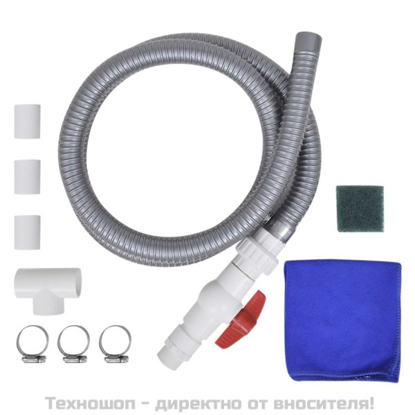 Градински фонтан за басейн, неръждаема стомана, 45x30x60 см