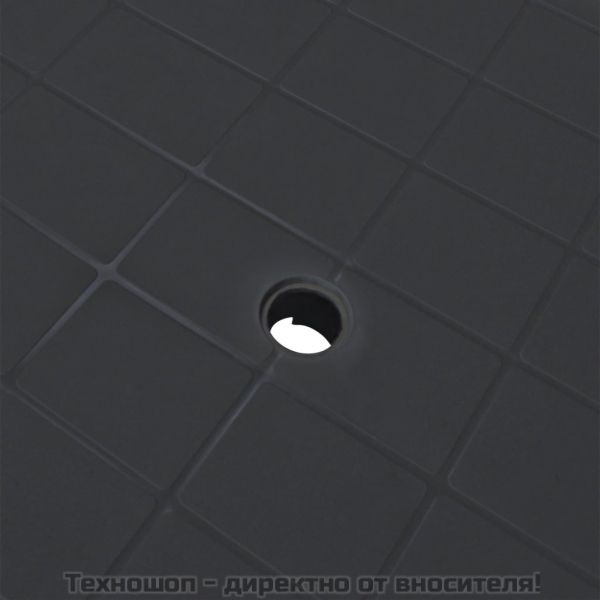 Градинска маса, антрацит, 101x68x72 см, пластмаса