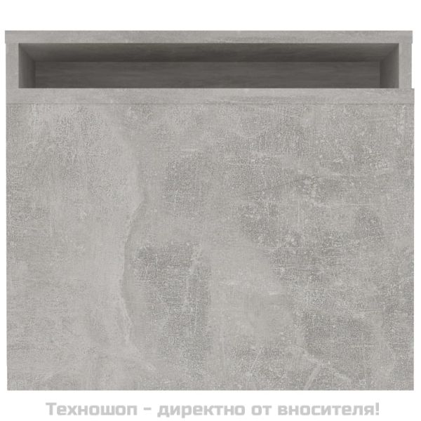 Комплект кафе маси, бетонно сив, 100x48x40 см, инженерно дърво