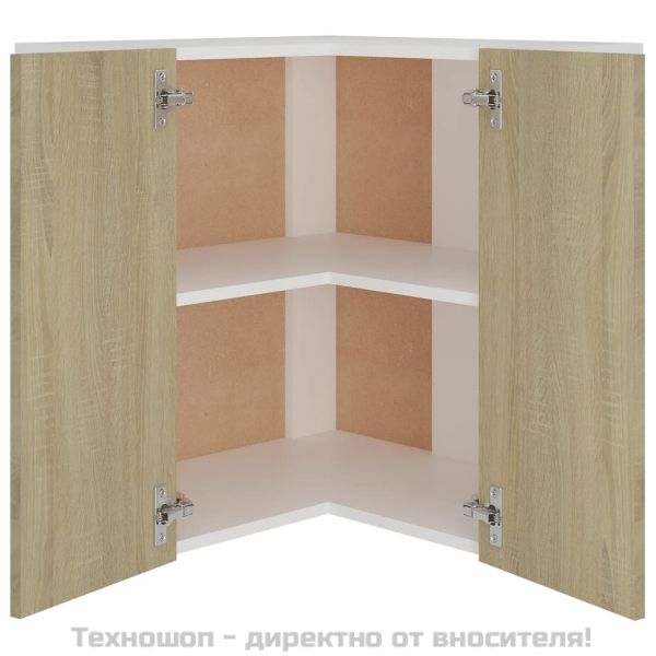 Ъглов шкаф за окачване "Lyon", дъб сонома, 57x57x60 см, инженерно дърво