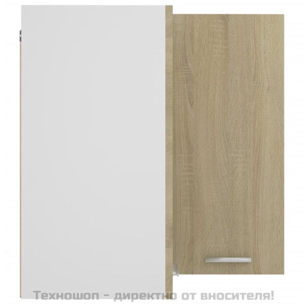 Ъглов шкаф за окачване "Lyon", дъб сонома, 57x57x60 см, инженерно дърво