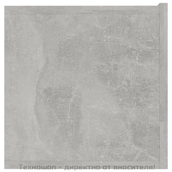 ТВ шкаф, бетонно сив, 120x30x30 см, инженерно дърво