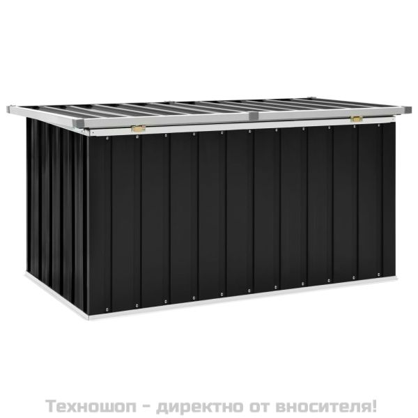 Градински сандък за съхранение, антрацит, 129x67x65 см