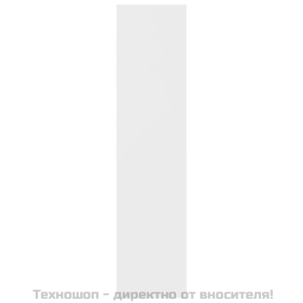 Шкаф библиотека, бял, 50x25x106 см, инженерно дърво