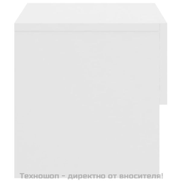 Нощно шкафче за стенен монтаж, бяло