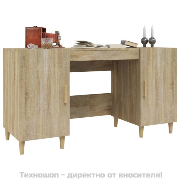 Бюро, дъб сонома, 140x50x75 см, инженерно дърво