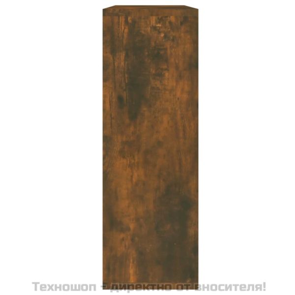 Стенен рафт, опушен дъб, 104x20x58,5 см, инженерно дърво