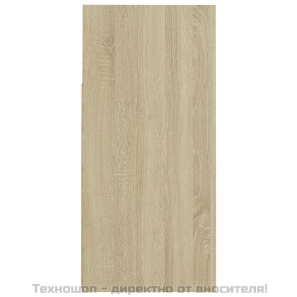 Сайдборд с LED светлини, сонома дъб, 80x35x75 см